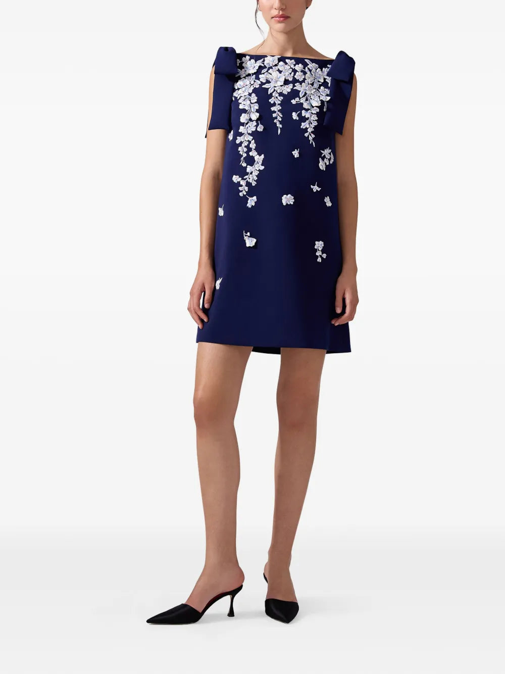 Carolina Herrera  floral embroidered shift dress