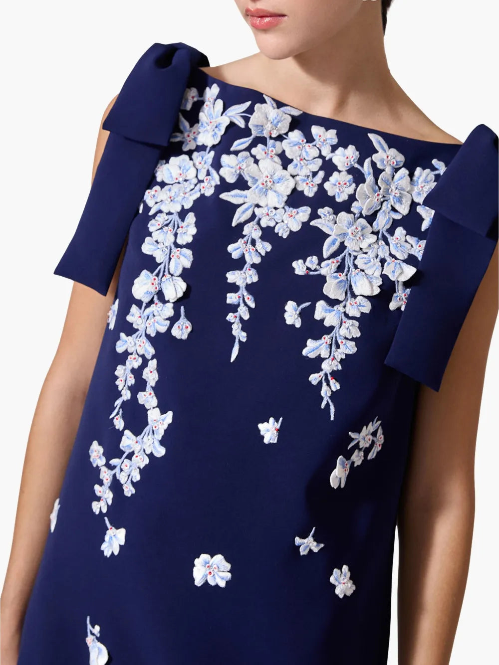 Carolina Herrera  floral embroidered shift dress