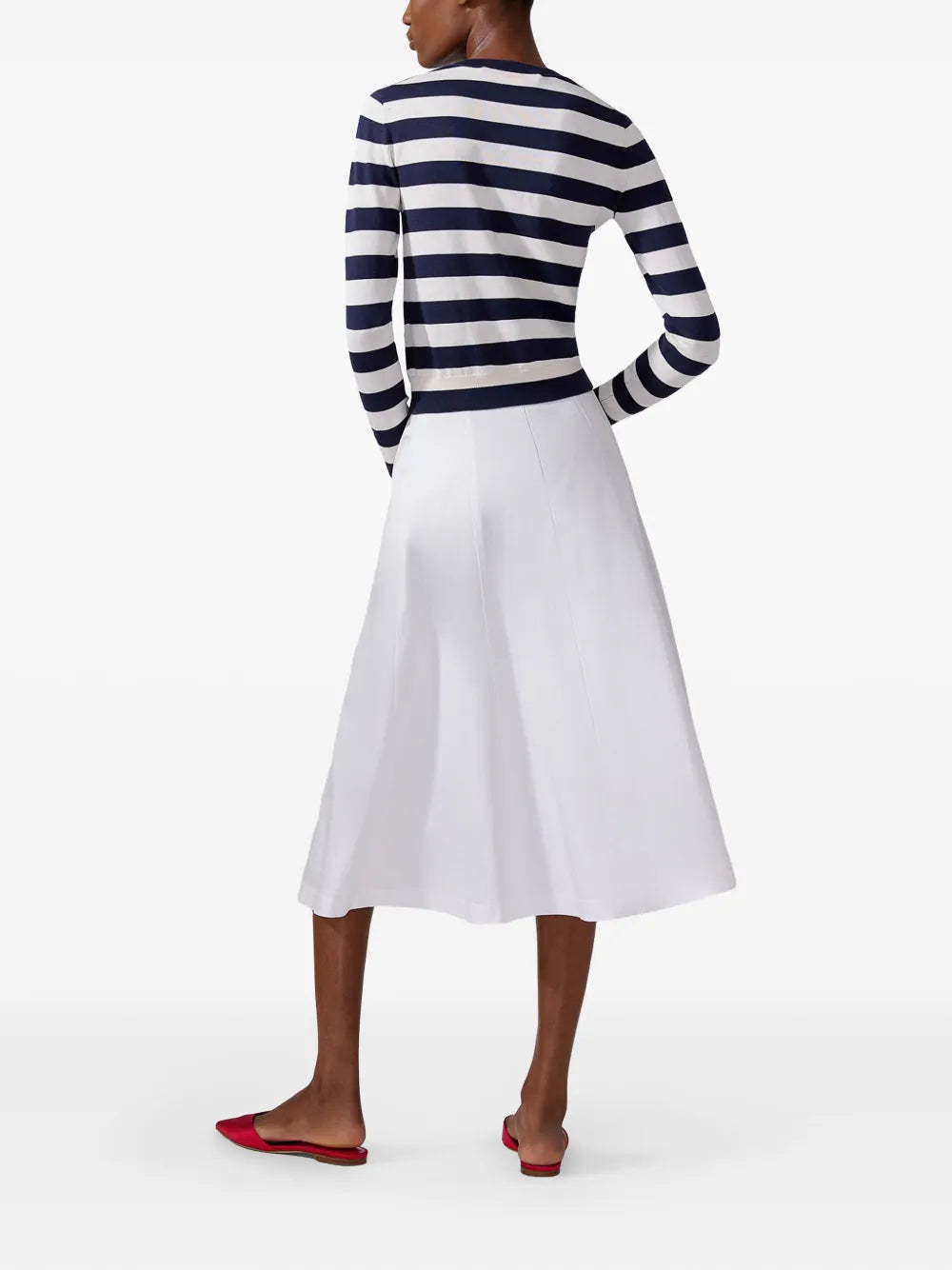 Carolina Herrera  poplin midi skirt