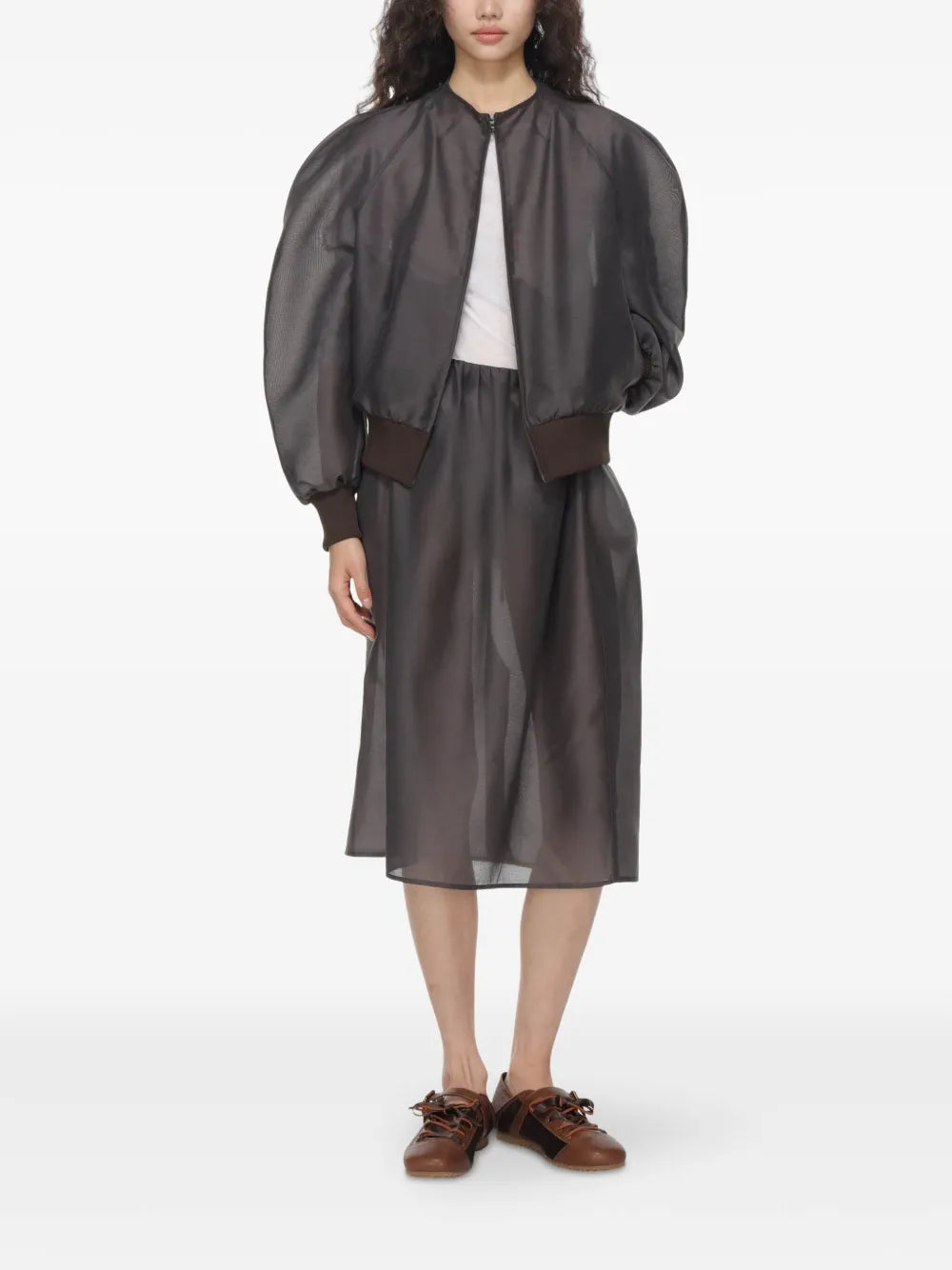 Amomento  shirring skirt