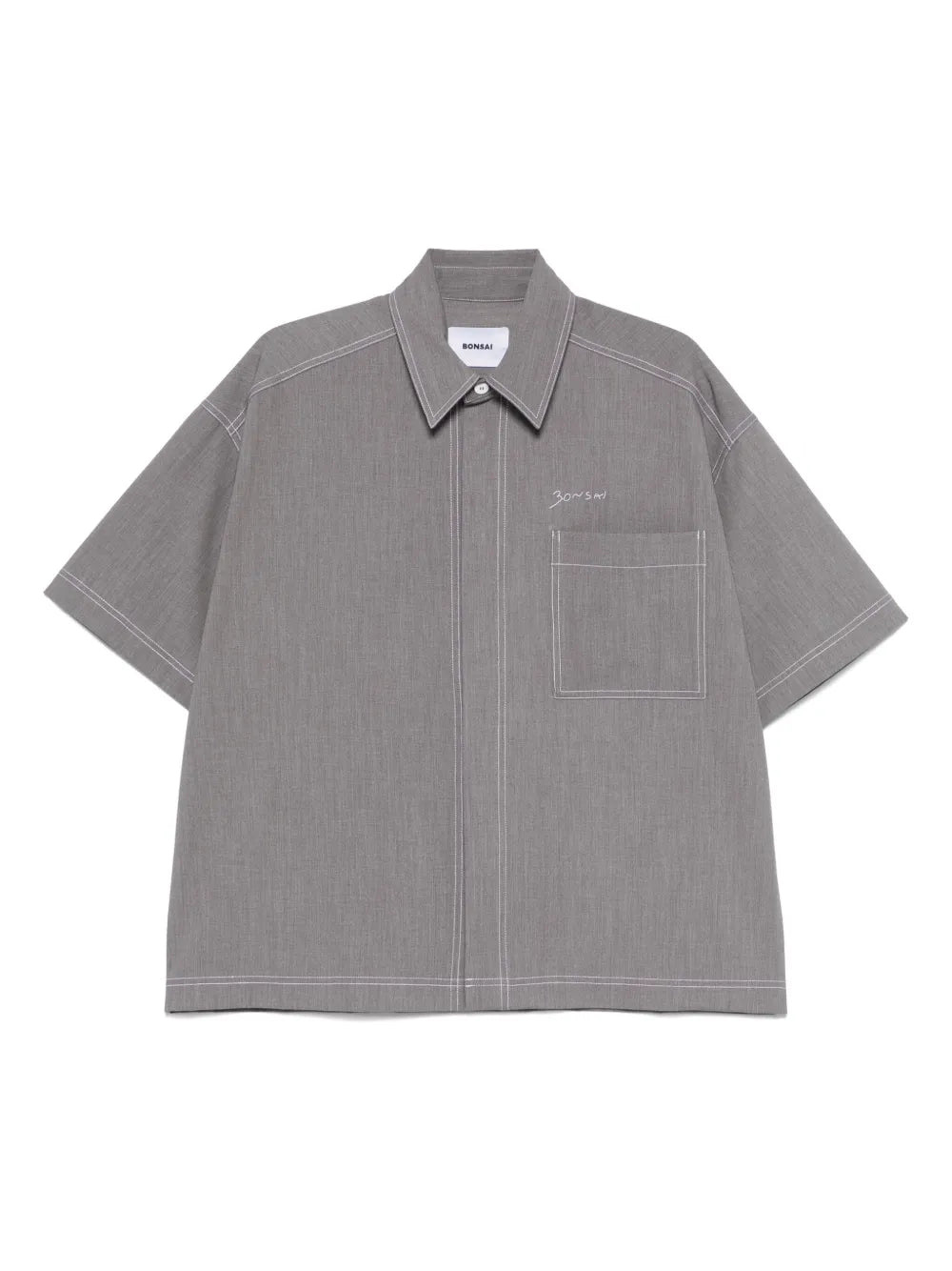 Bonsai  logo-embroidered shirt