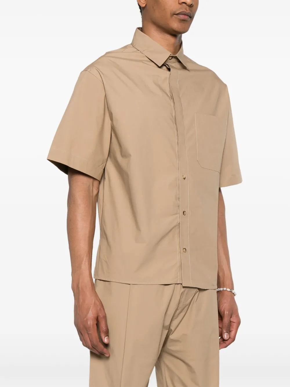 A Paper Kid  cut-away-collar shirt