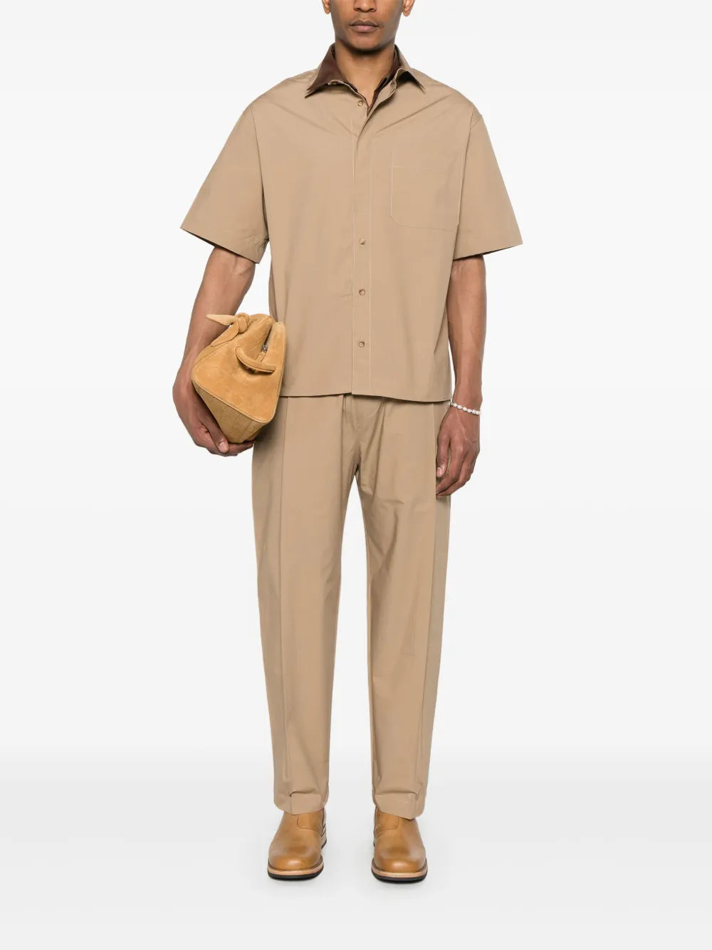 A Paper Kid  cut-away-collar shirt