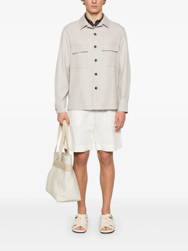 Zegna  cut-away-collar shirt