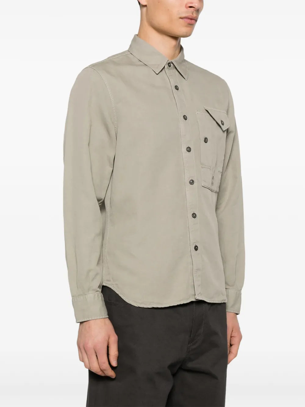 C.P. Company  embroidered-logo shirt