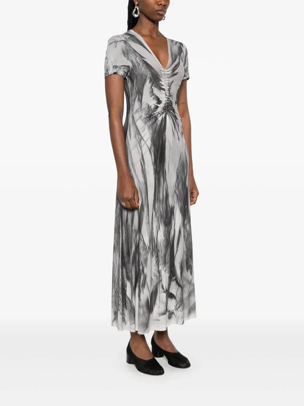 Avant Toi graphic-print midi dress