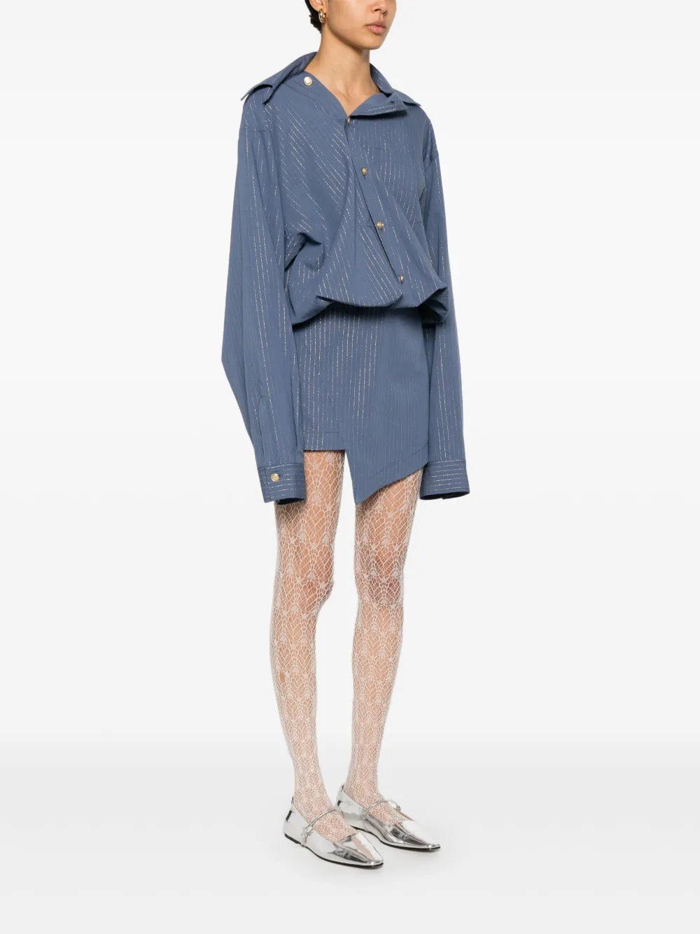 A Paper Kid pinstriped mini dress
