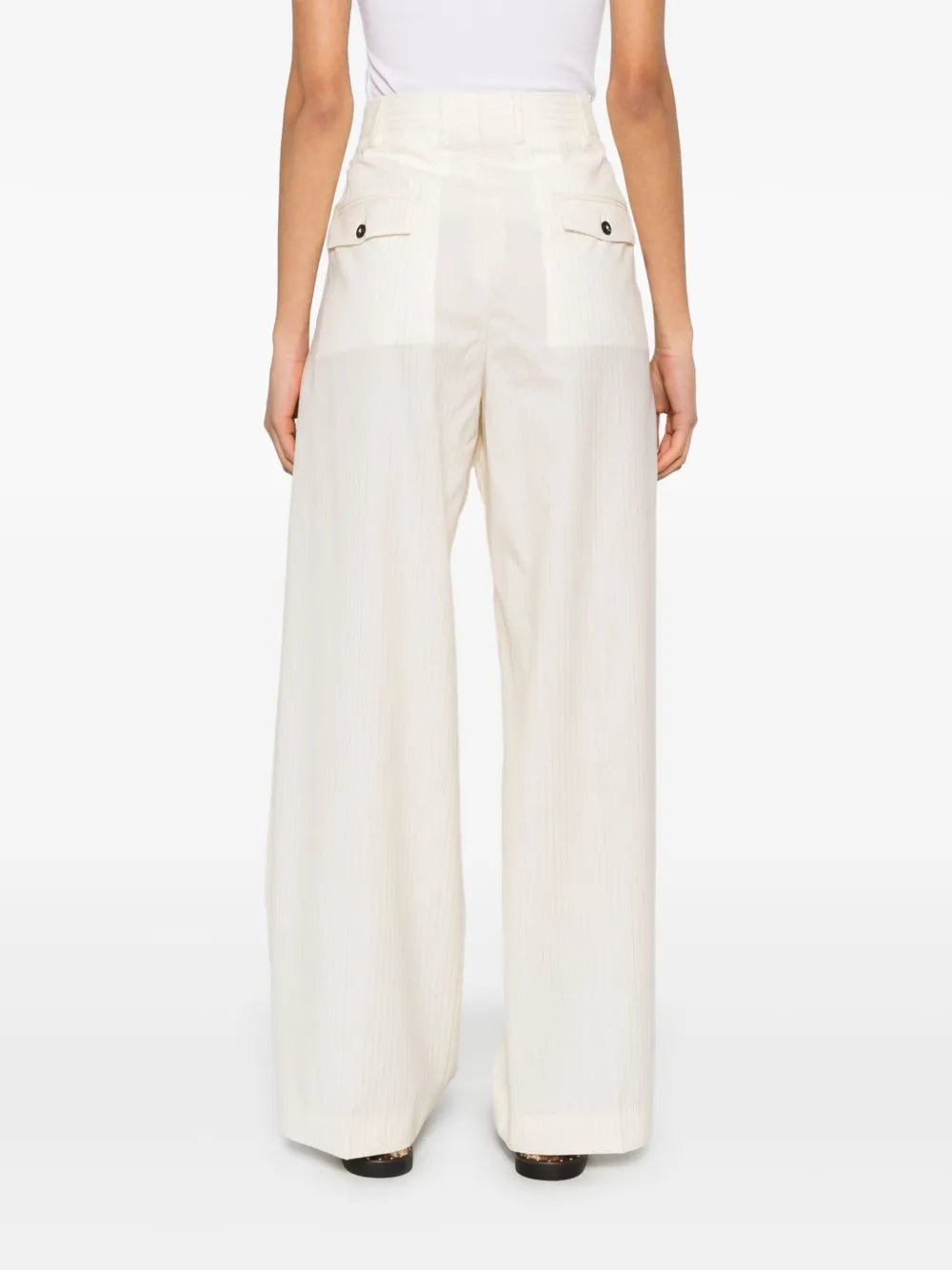 A Paper Kid  pinstriped trousers