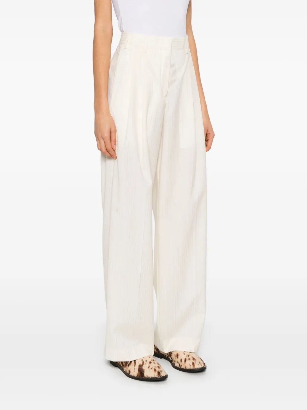A Paper Kid  pinstriped trousers