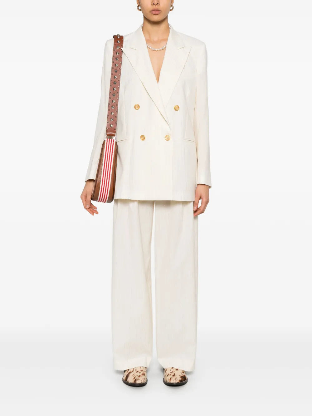 A Paper Kid  pinstriped trousers