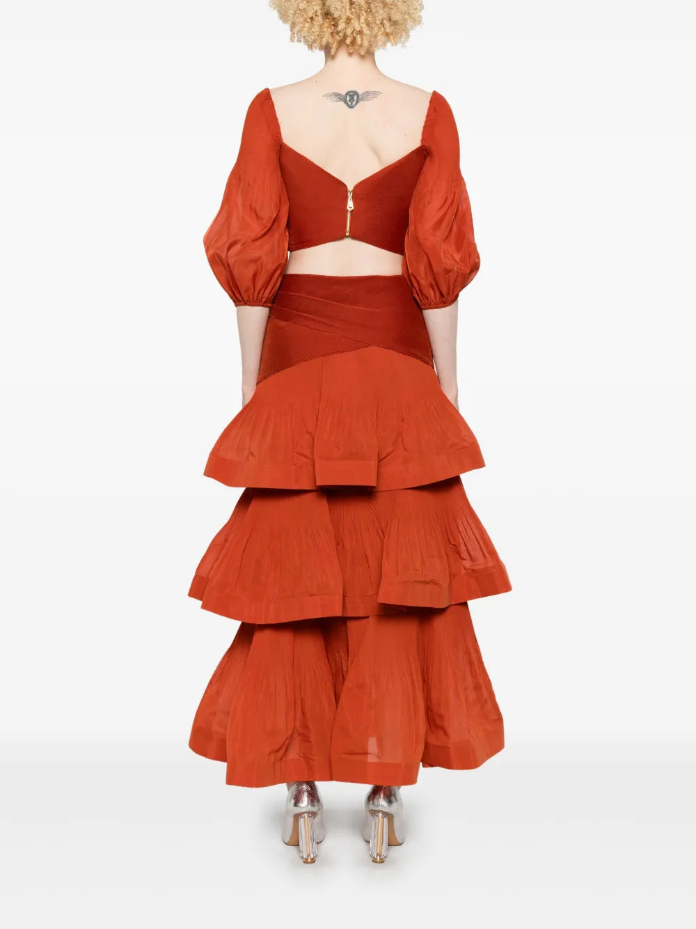 ZIMMERMANN  tiered pleated maxi skirt