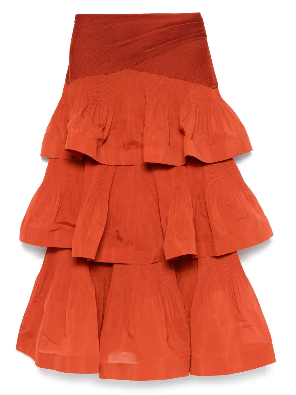 ZIMMERMANN  tiered pleated maxi skirt