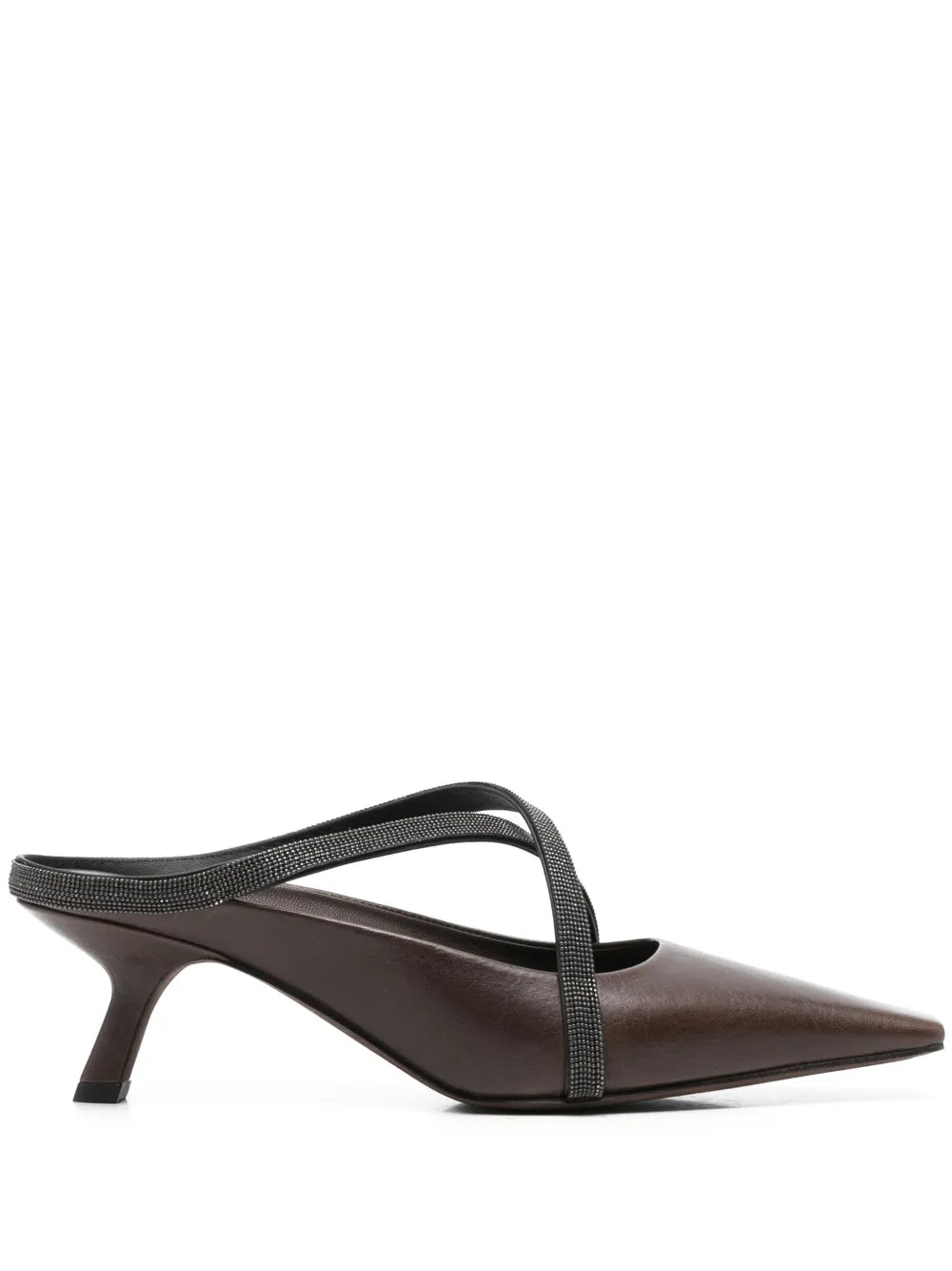 Brunello Cucinelli  60mm Monili-strap mules