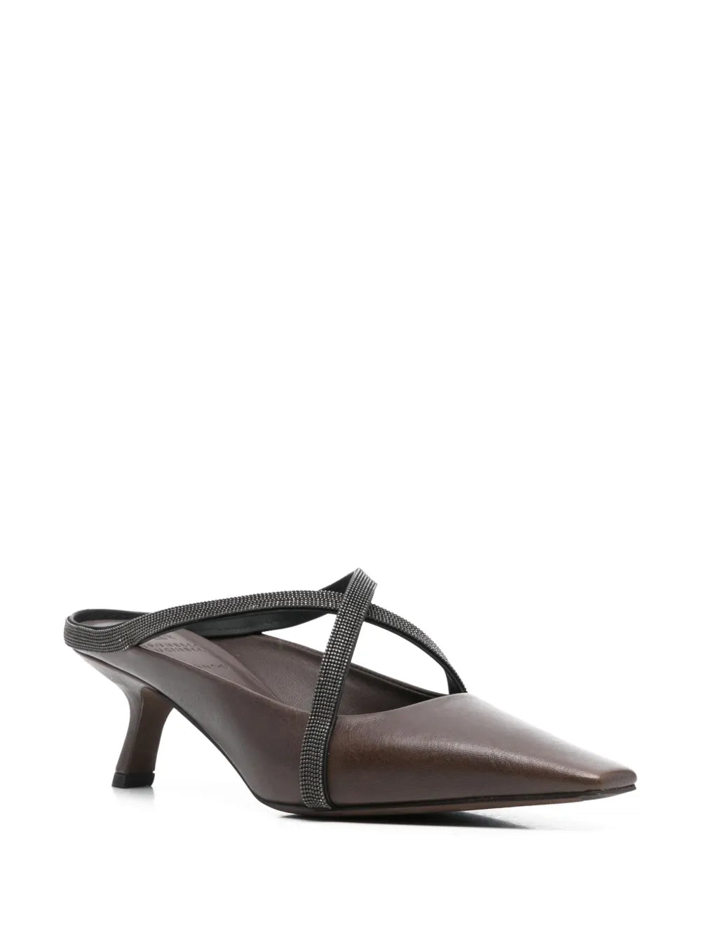 Brunello Cucinelli  60mm Monili-strap mules