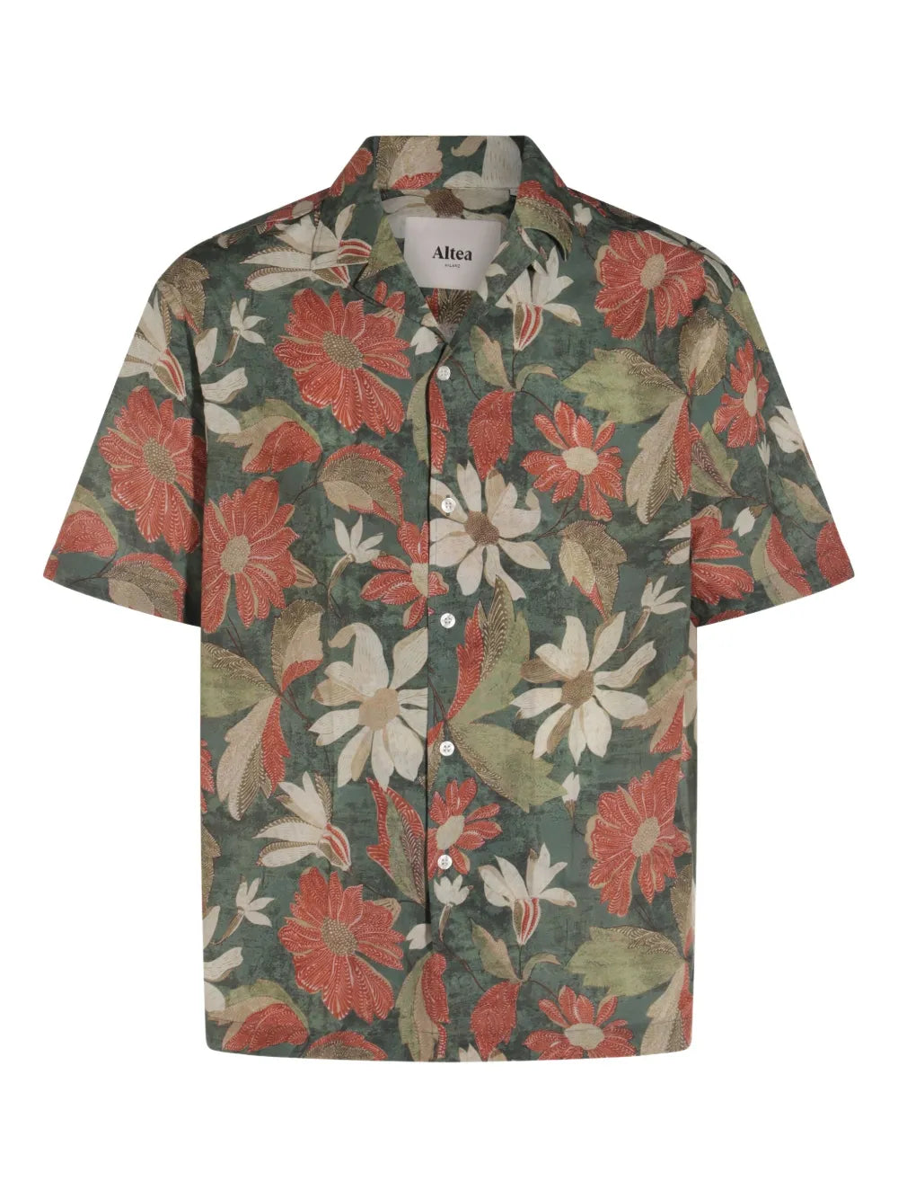 Altea  floral-print short-sleeve shirt