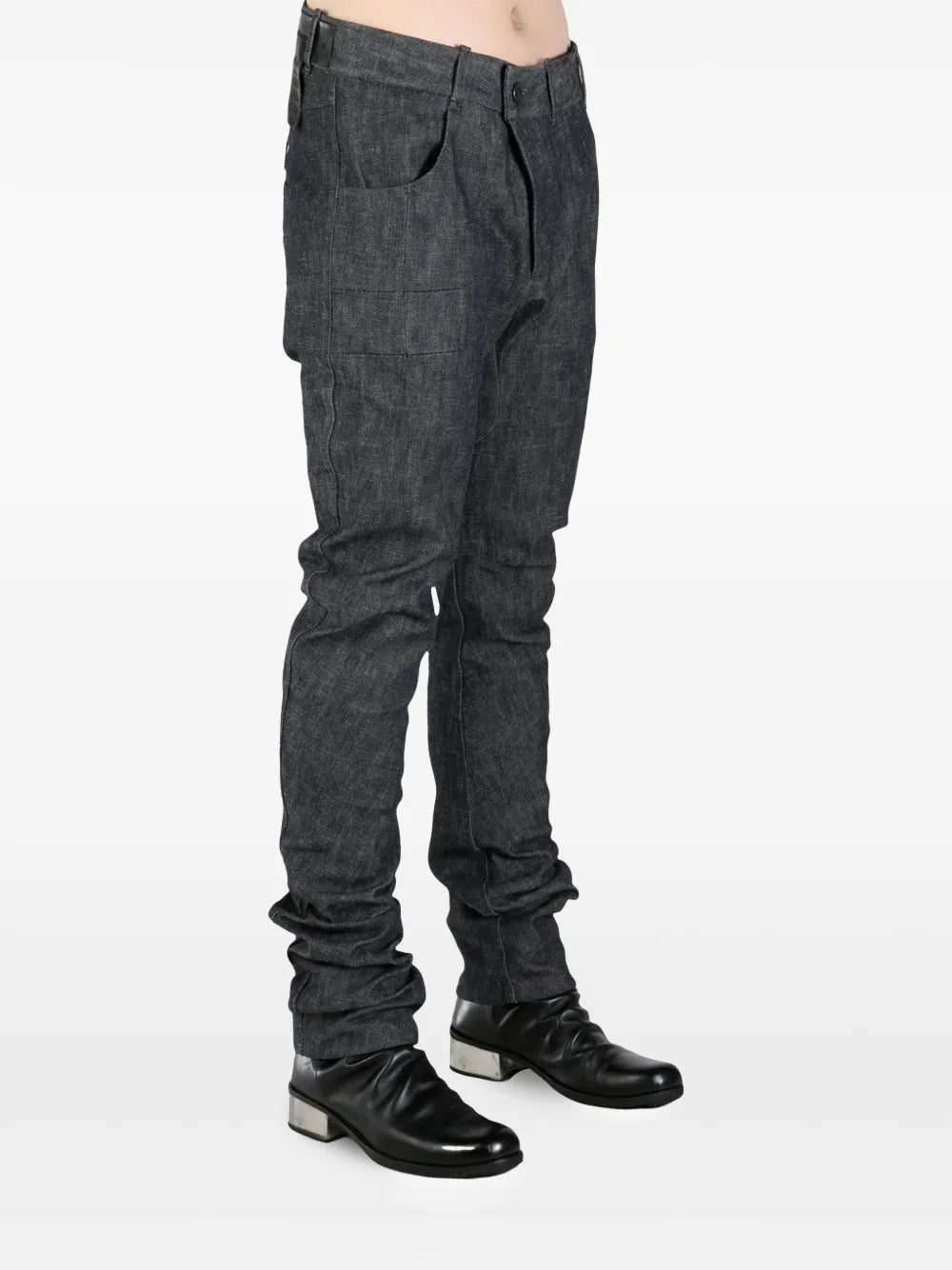 Boris Bidjan Saberi logo-patch trousers