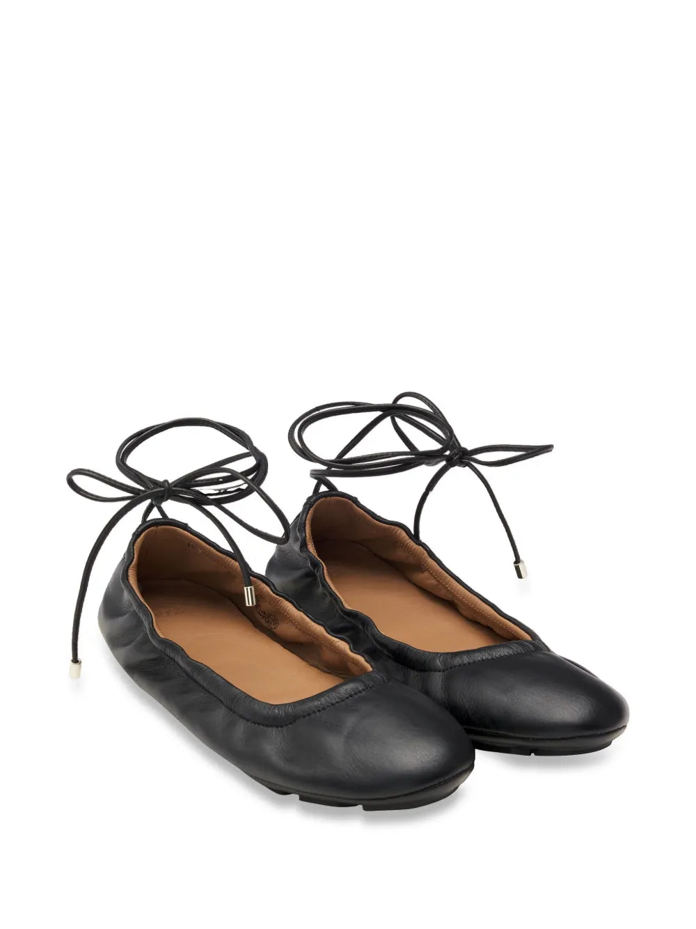 BOSS  leather ballerina shoes