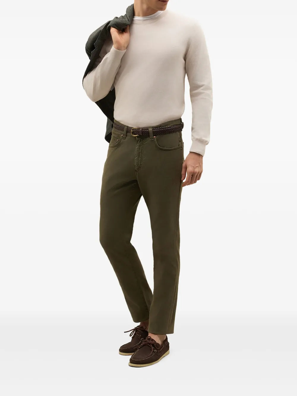 Boglioli  garment-dyed trousers