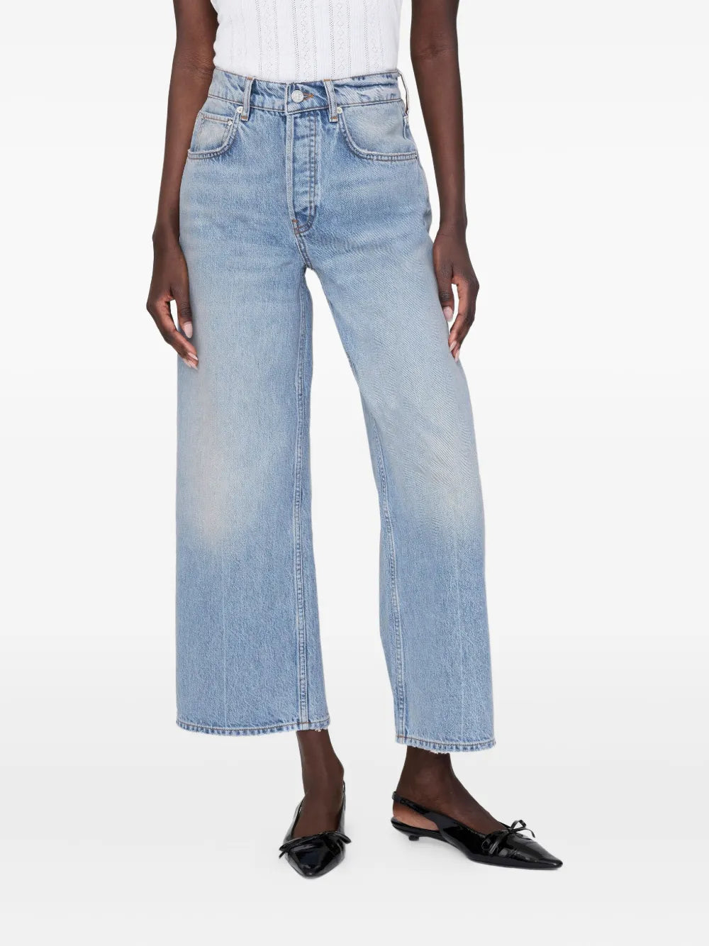 ANINE BING Heath faded jeans