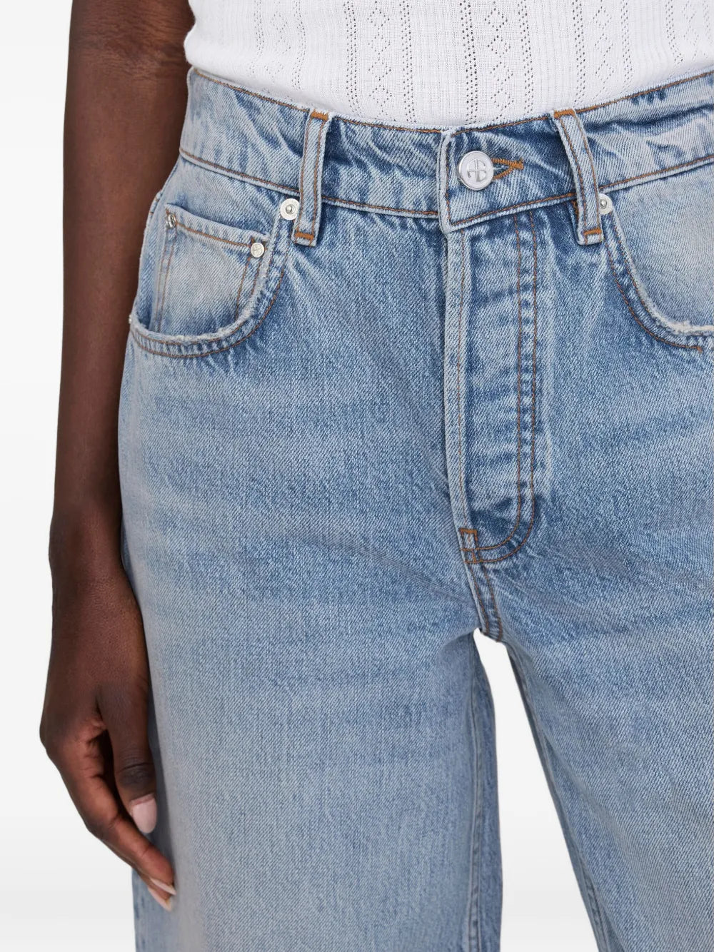 ANINE BING Heath faded jeans
