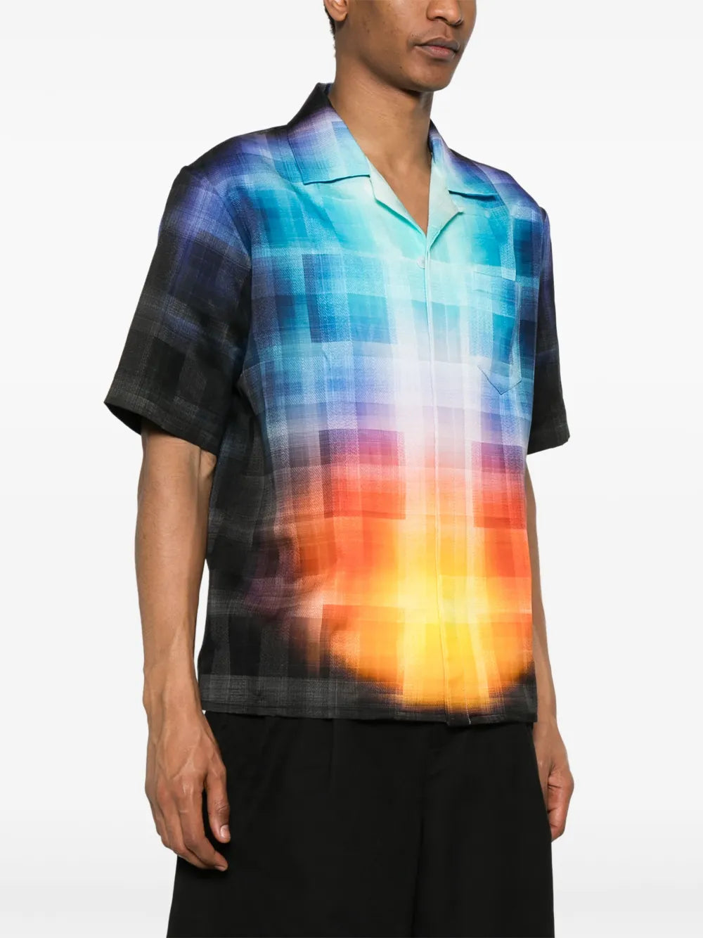 Casablanca  gradient check shirt