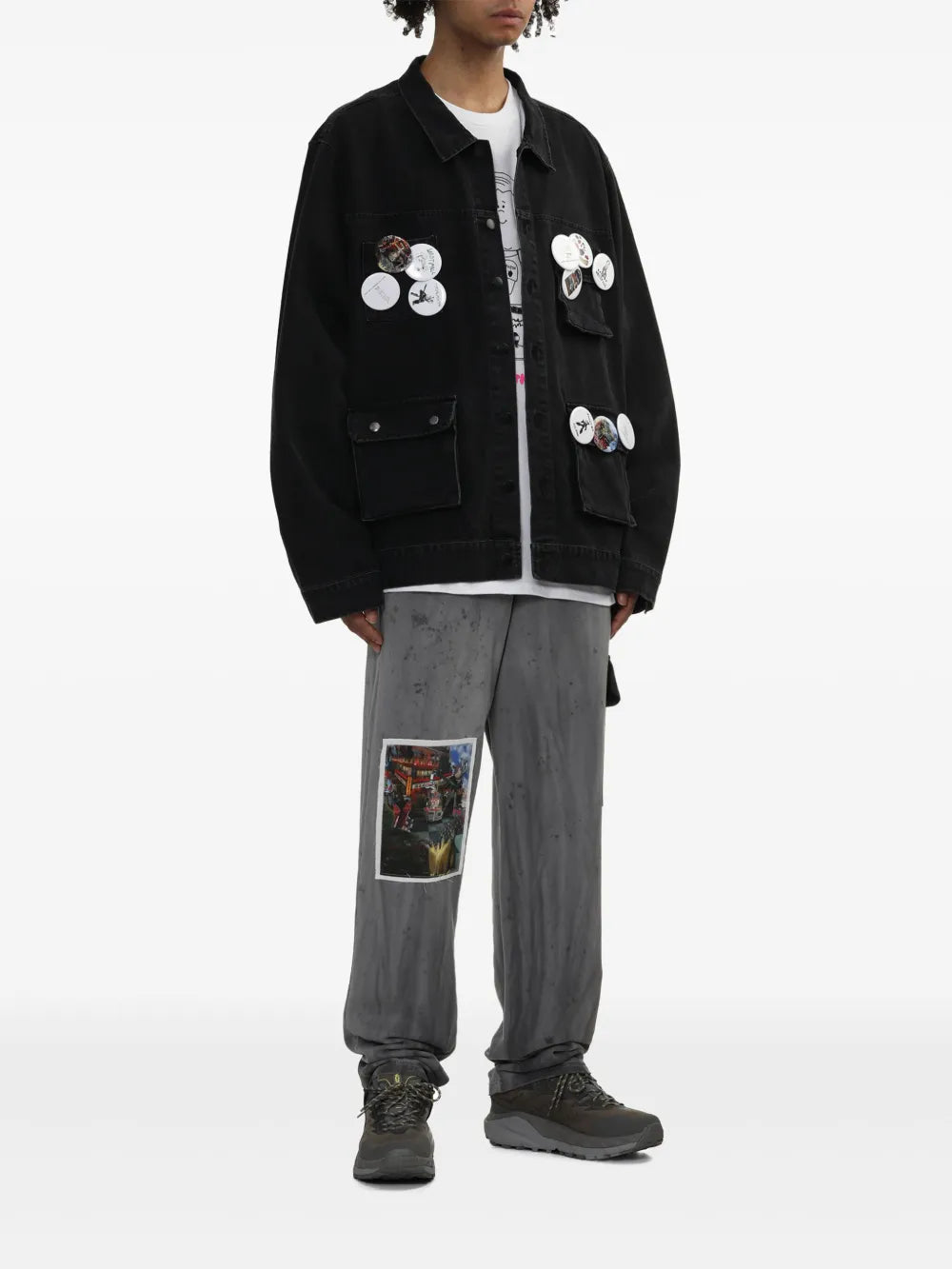 WESTFALL  graphic-print tapered trousers