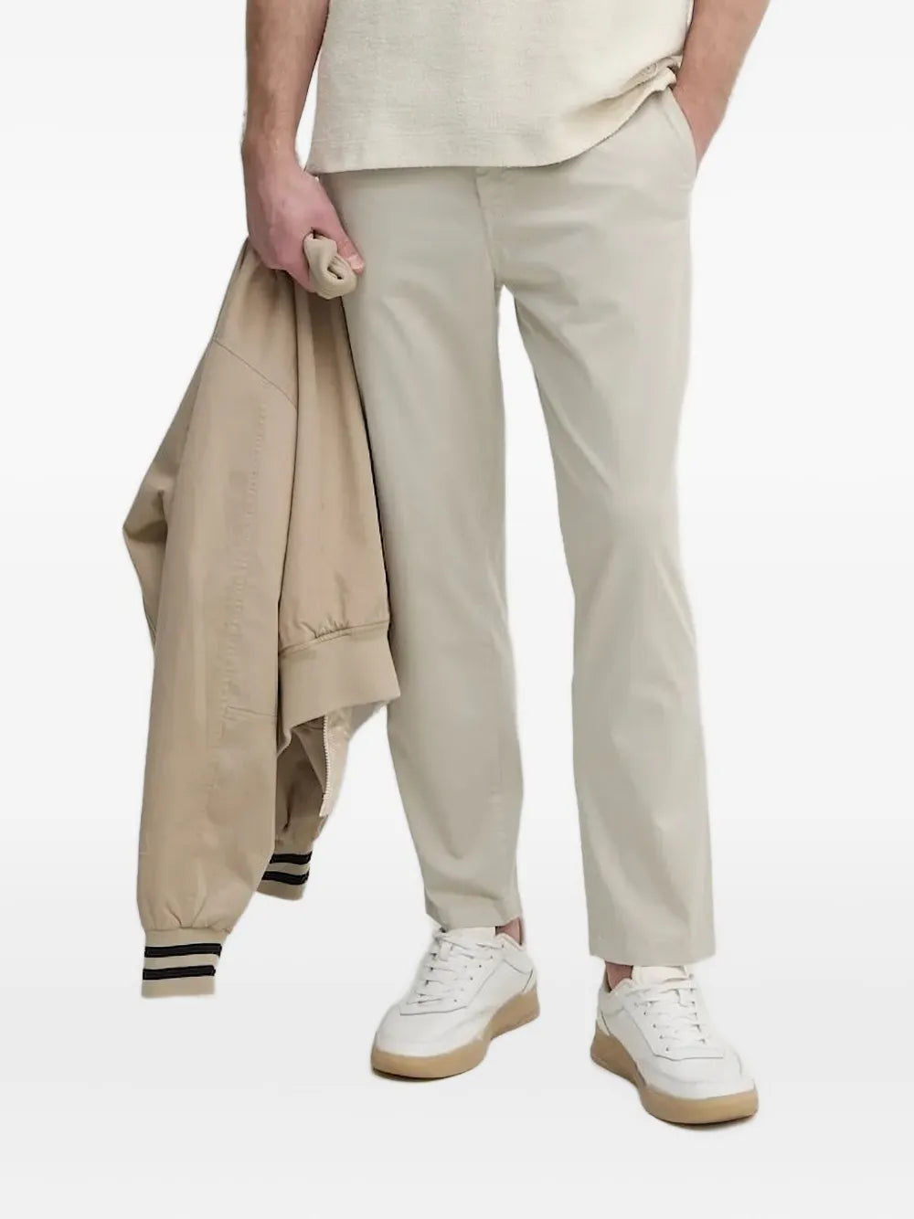 BOSS  elasticated-waist trousers
