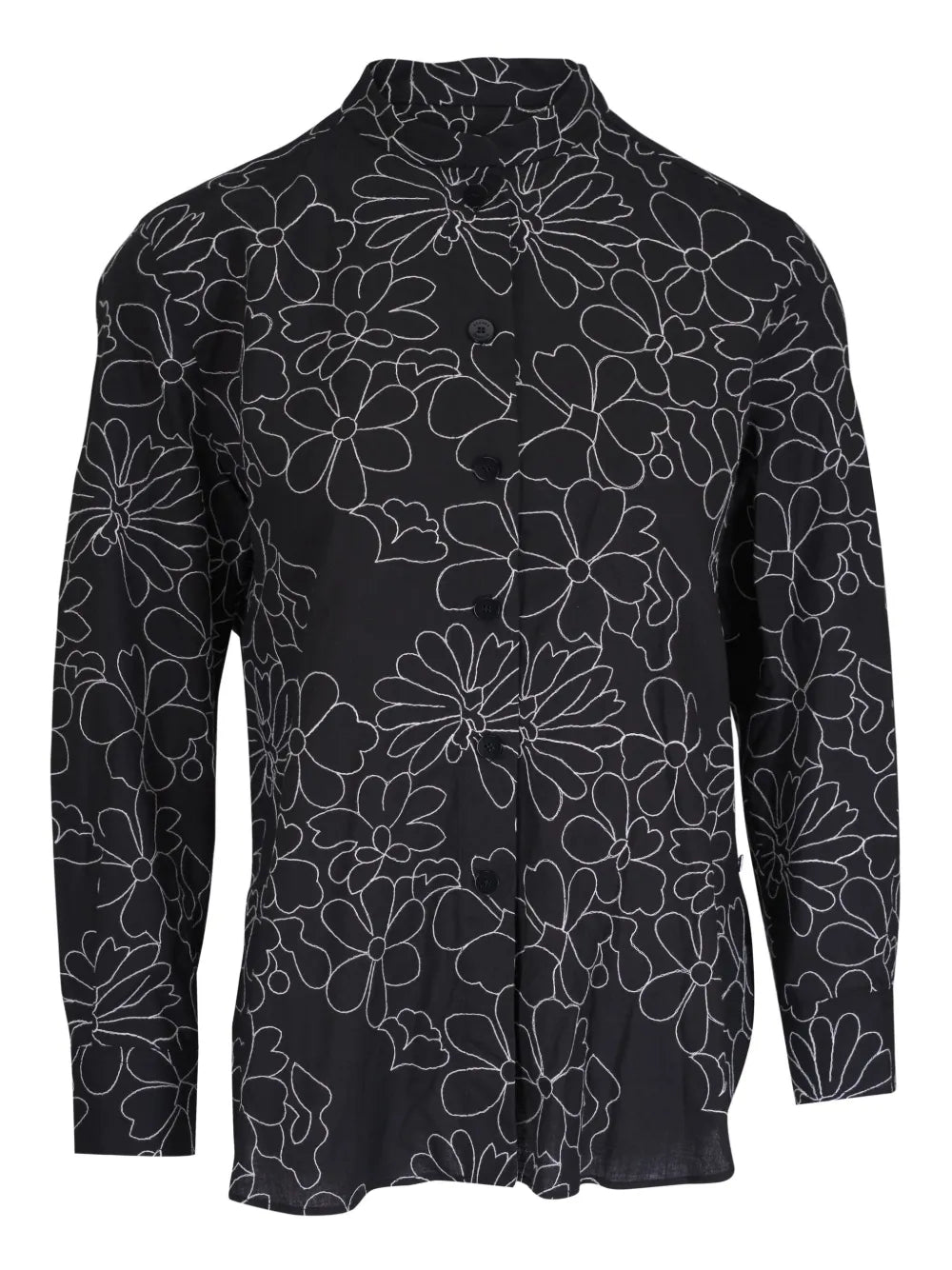 BOGNER flower-embroidered shirt