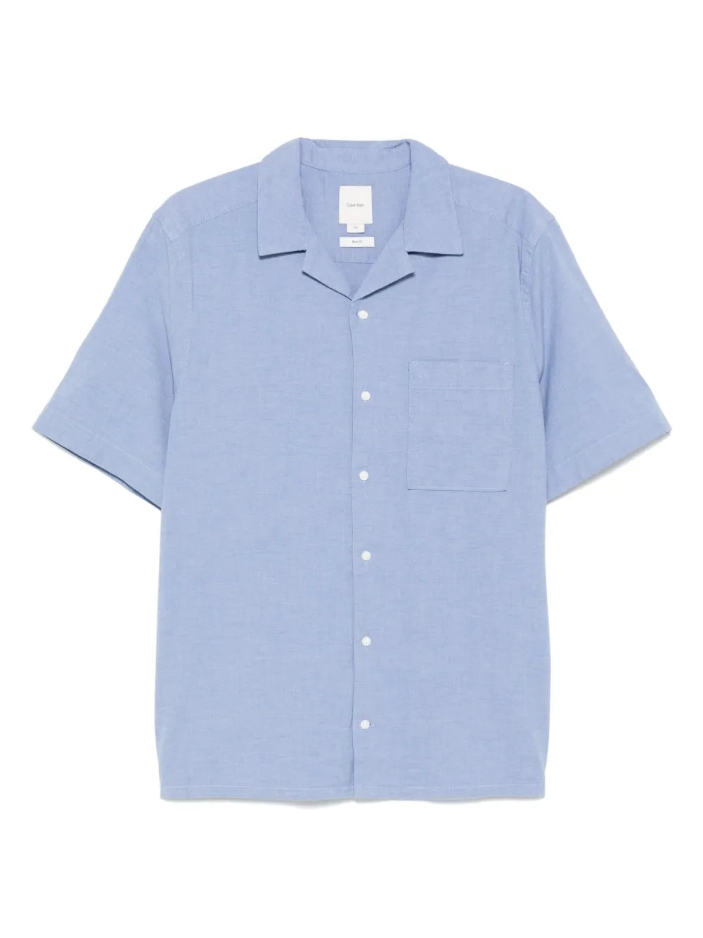 Calvin Klein  chambray Cuban-collar shirt