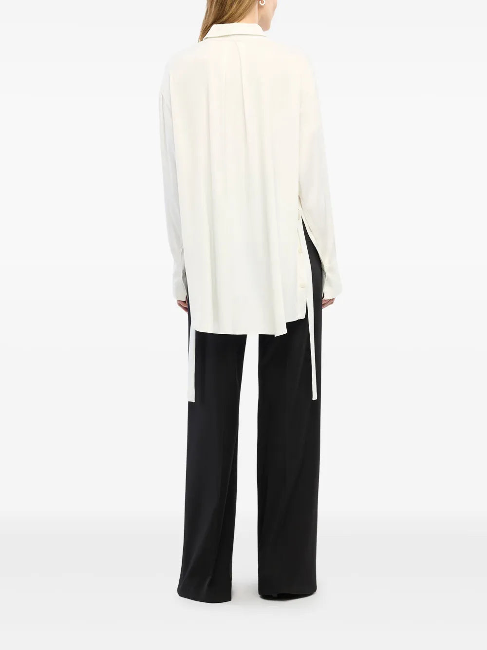 Another Tomorrow  button-detail shirt