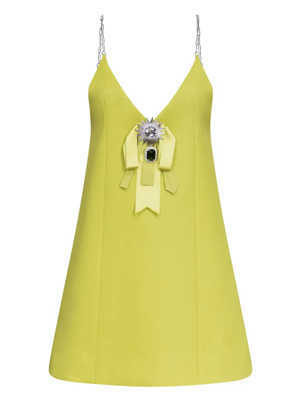 AREA  crystal-embellished mini dress