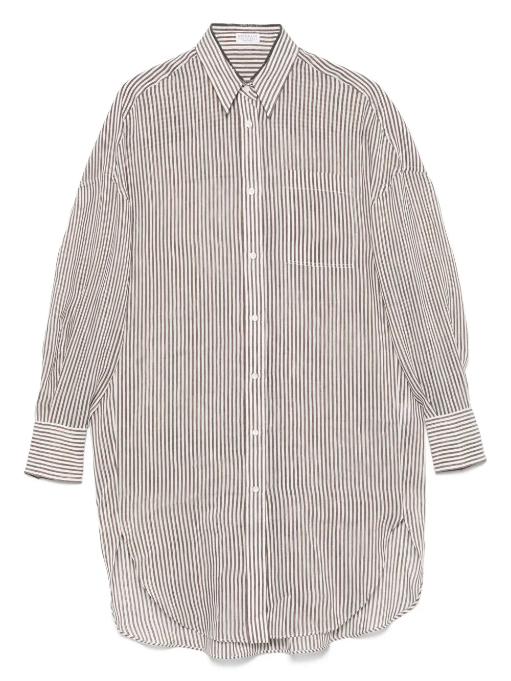 Brunello Cucinelli  striped long shirt