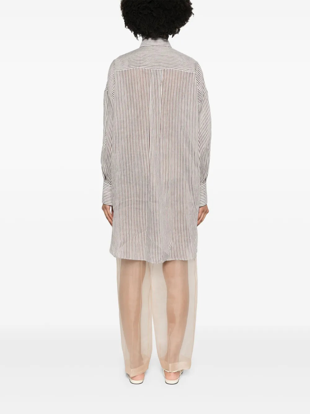 Brunello Cucinelli  striped long shirt