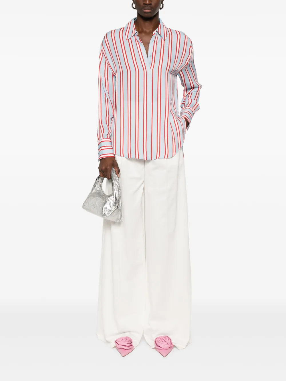 alice + olivia  striped shirt