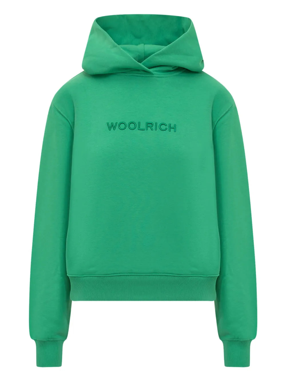 Woolrich  logo-embroidered fleece hoodie