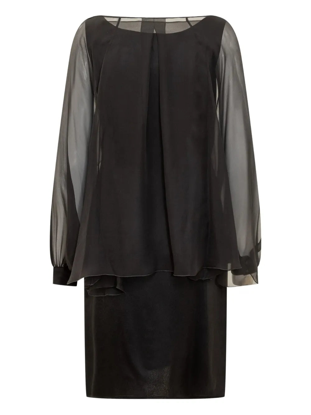 Alberta Ferretti semi-sheer midi dress