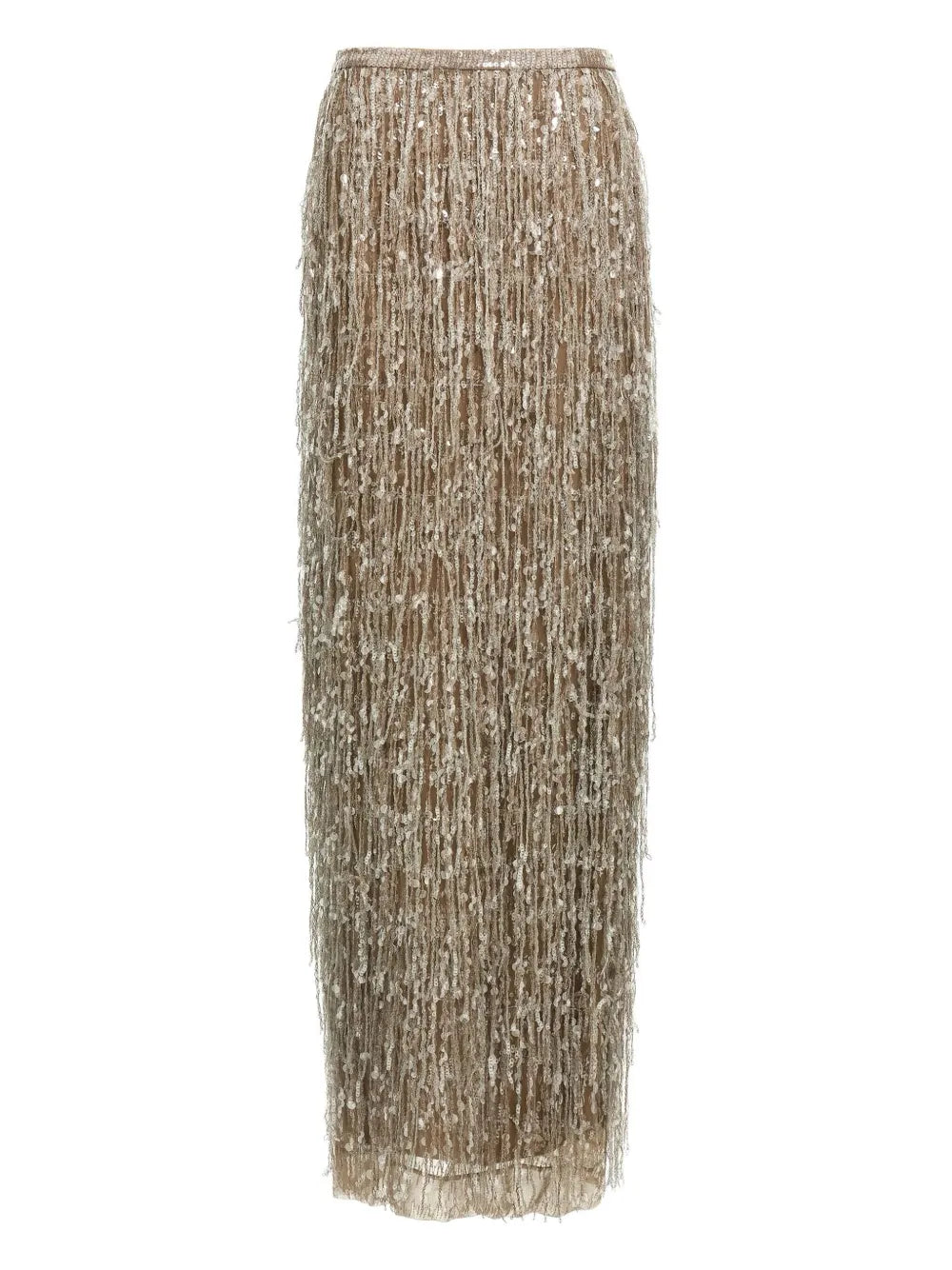 Brunello Cucinelli  sequin fringed skirt