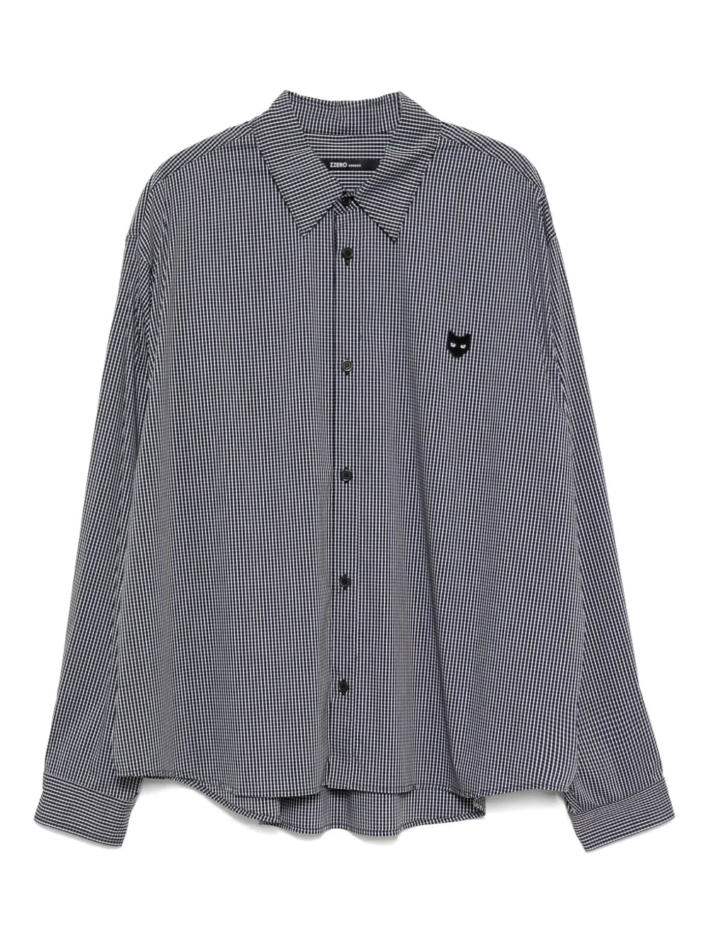 ZZERO BY SONGZIO  curved-cut cropped shirt
