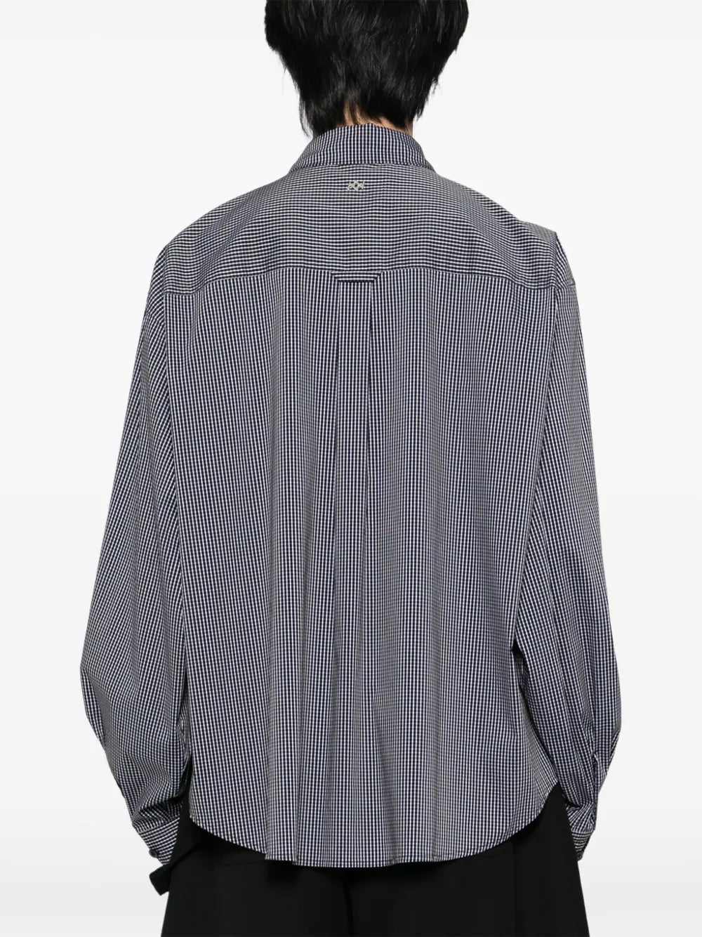 ZZERO BY SONGZIO  curved-cut cropped shirt