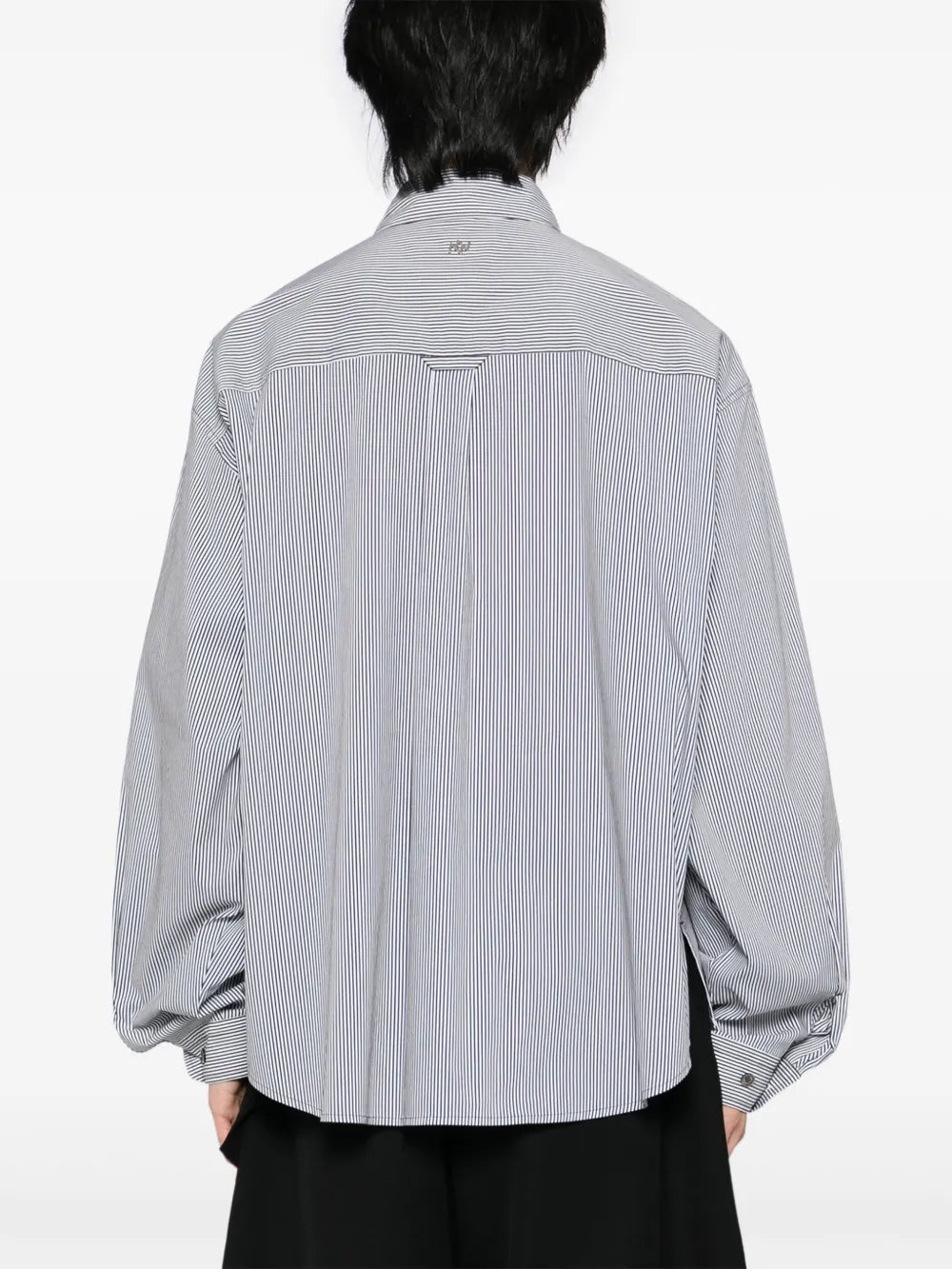 ZZERO BY SONGZIO  curved-cut cropped shirt