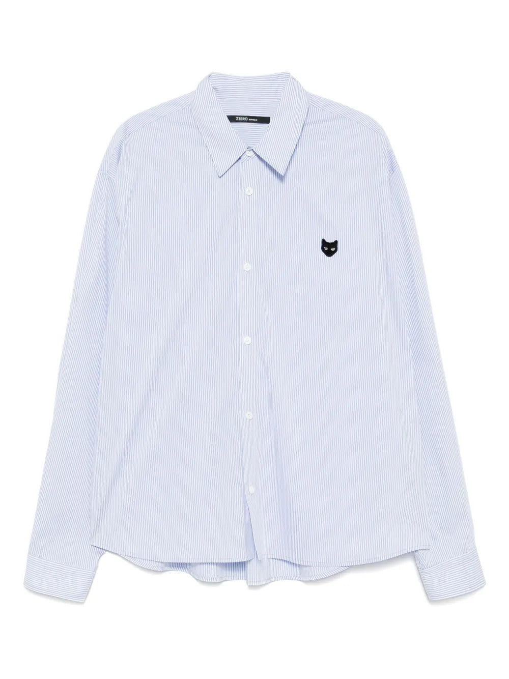 ZZERO BY SONGZIO  curved-cut cropped shirt