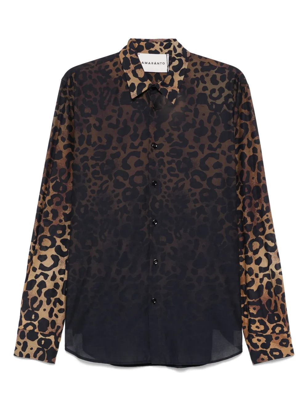 Amaranto  leopard-print shirt
