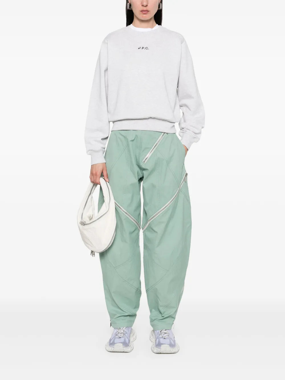 A.P.C. x Asics Stone sweatshirt