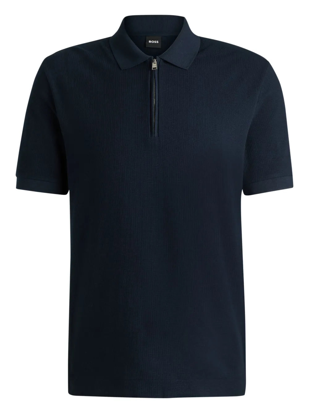 BOSS  fine-knit polo shirt