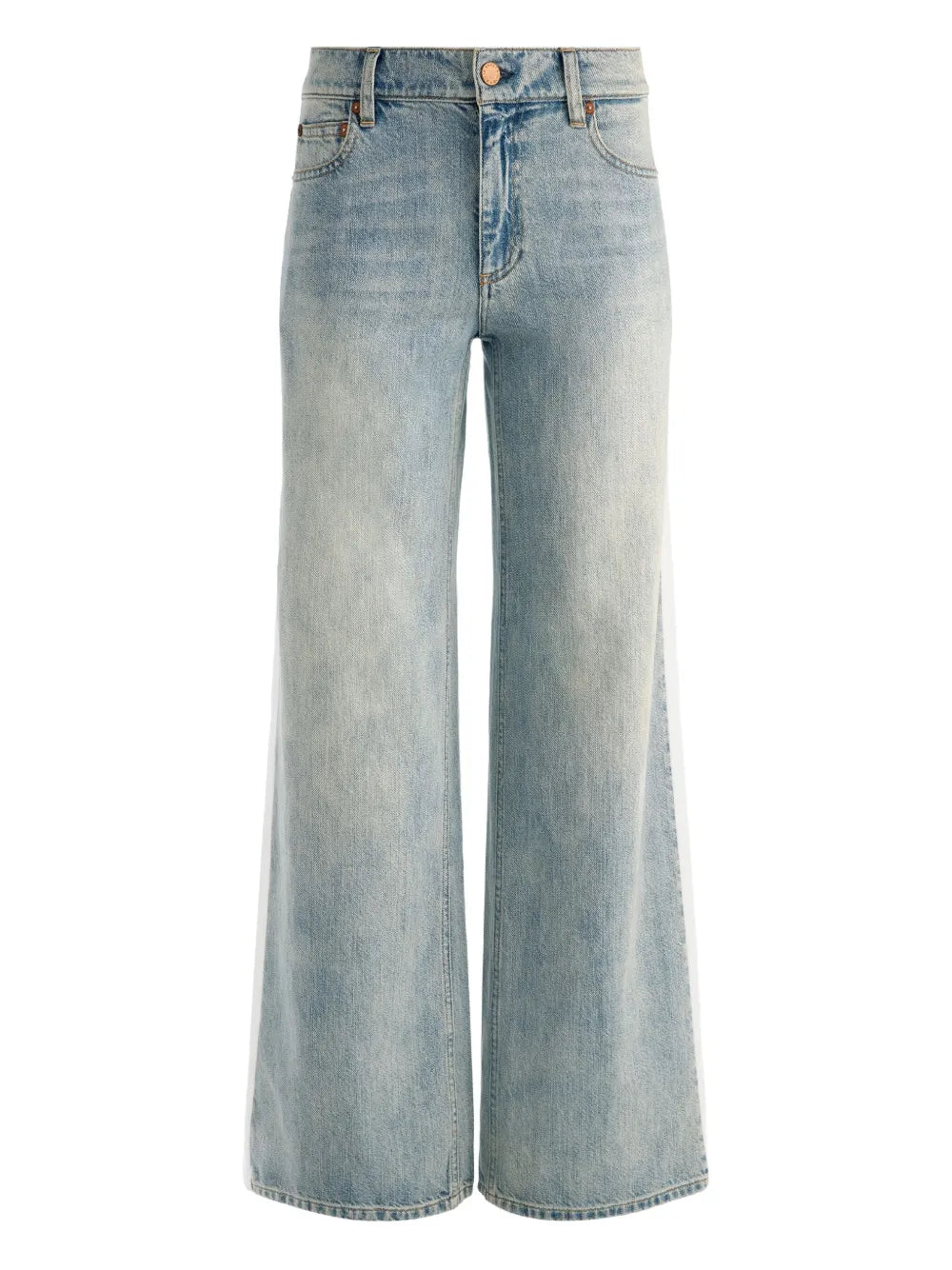 alice + olivia  The Road Trip side-stripe jeans