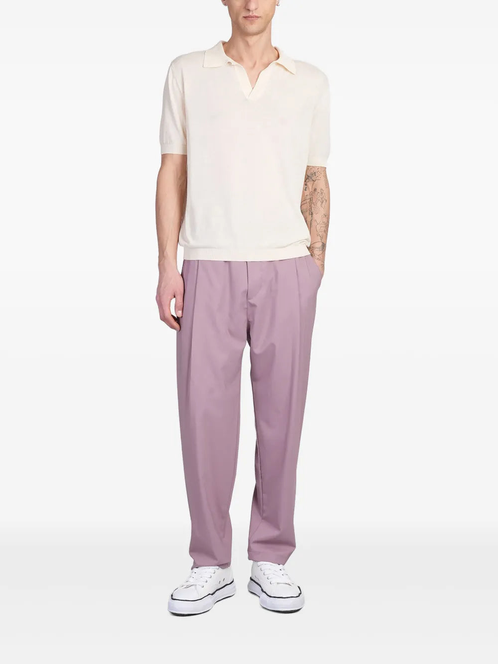 A Paper Kid  pleat-detail trousers
