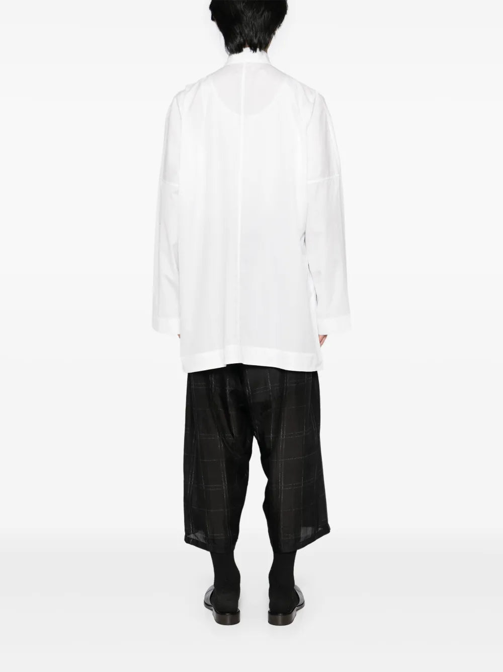 Yohji Yamamoto stand-up collar shirt
