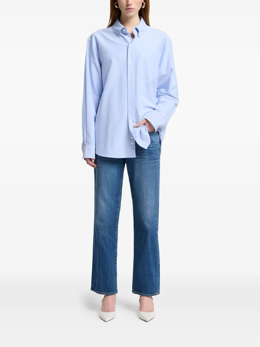 7 For All Mankind  Calie straight-leg jeans
