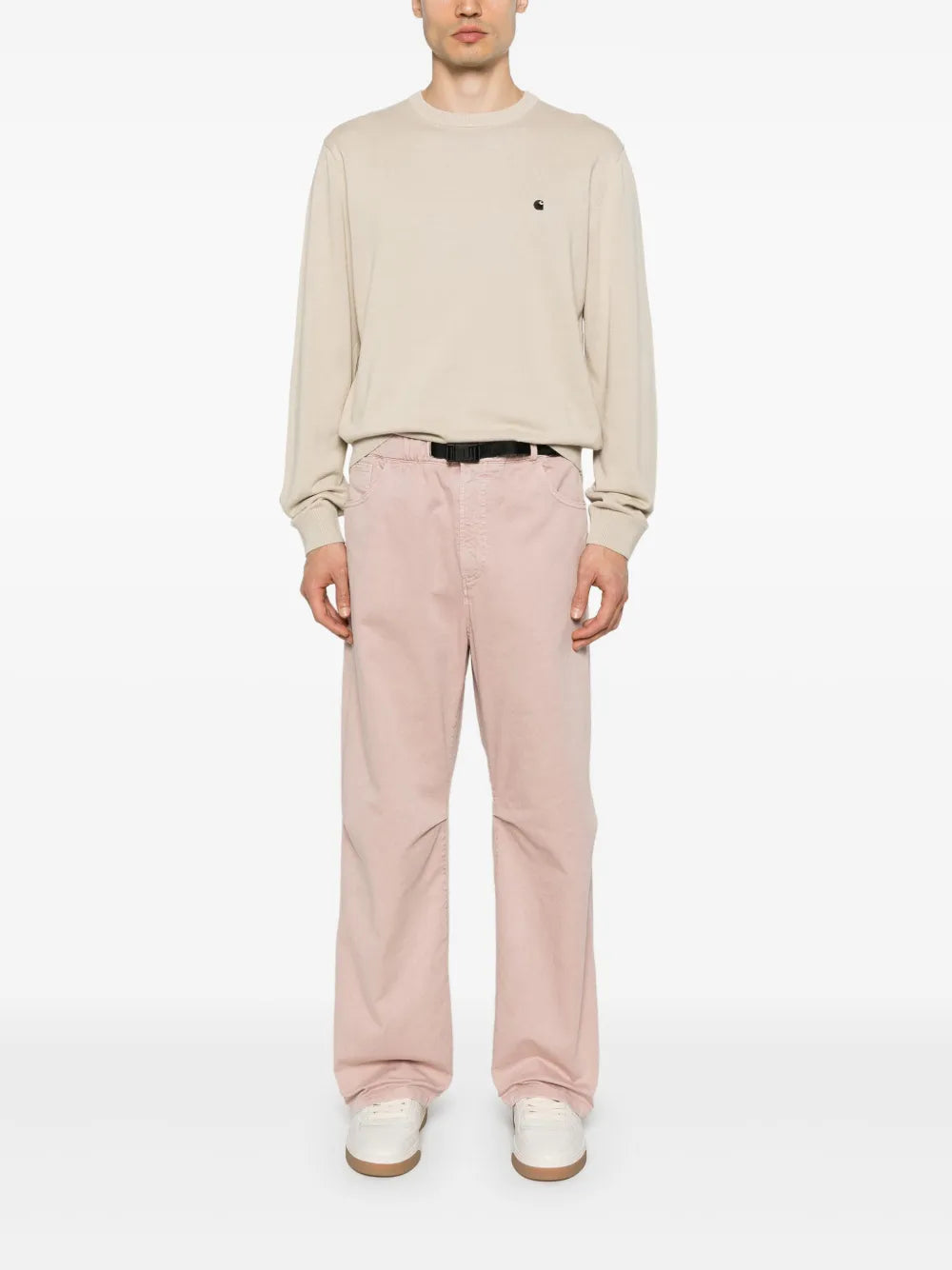 White Sand  belted trousers