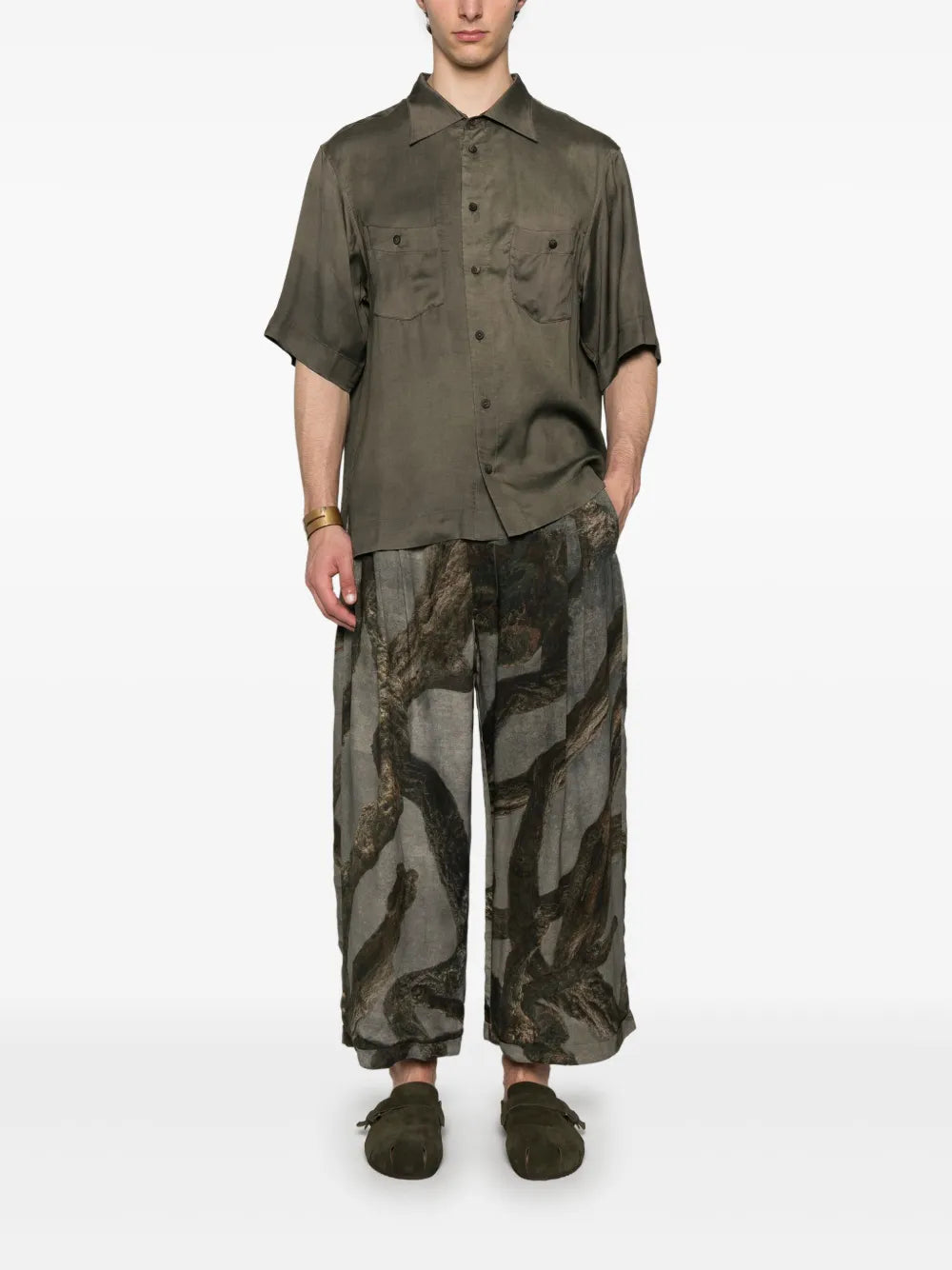 Ziggy Chen  graphic-print trousers